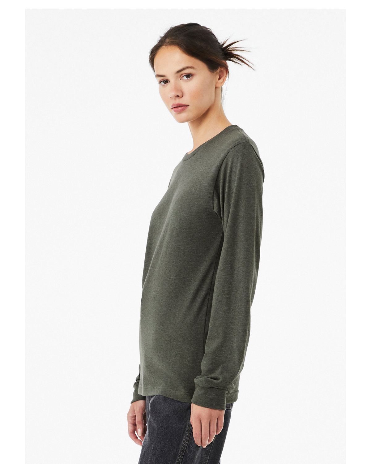 Bella + Canvas 3501CVC Unisex CVC Jersey Long Sleeve T-Shirt - Soft Comfort Fit Crewneck Tee for Men & Women - Perfect for Casual Wear, Layering, and Everyday Outfits