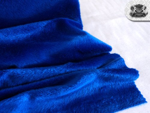 Velboa Wave Royal Blue Faux Fur Fabric by The Yard - Soft Plush Material for DIY Blankets, Costumes & Home Decor