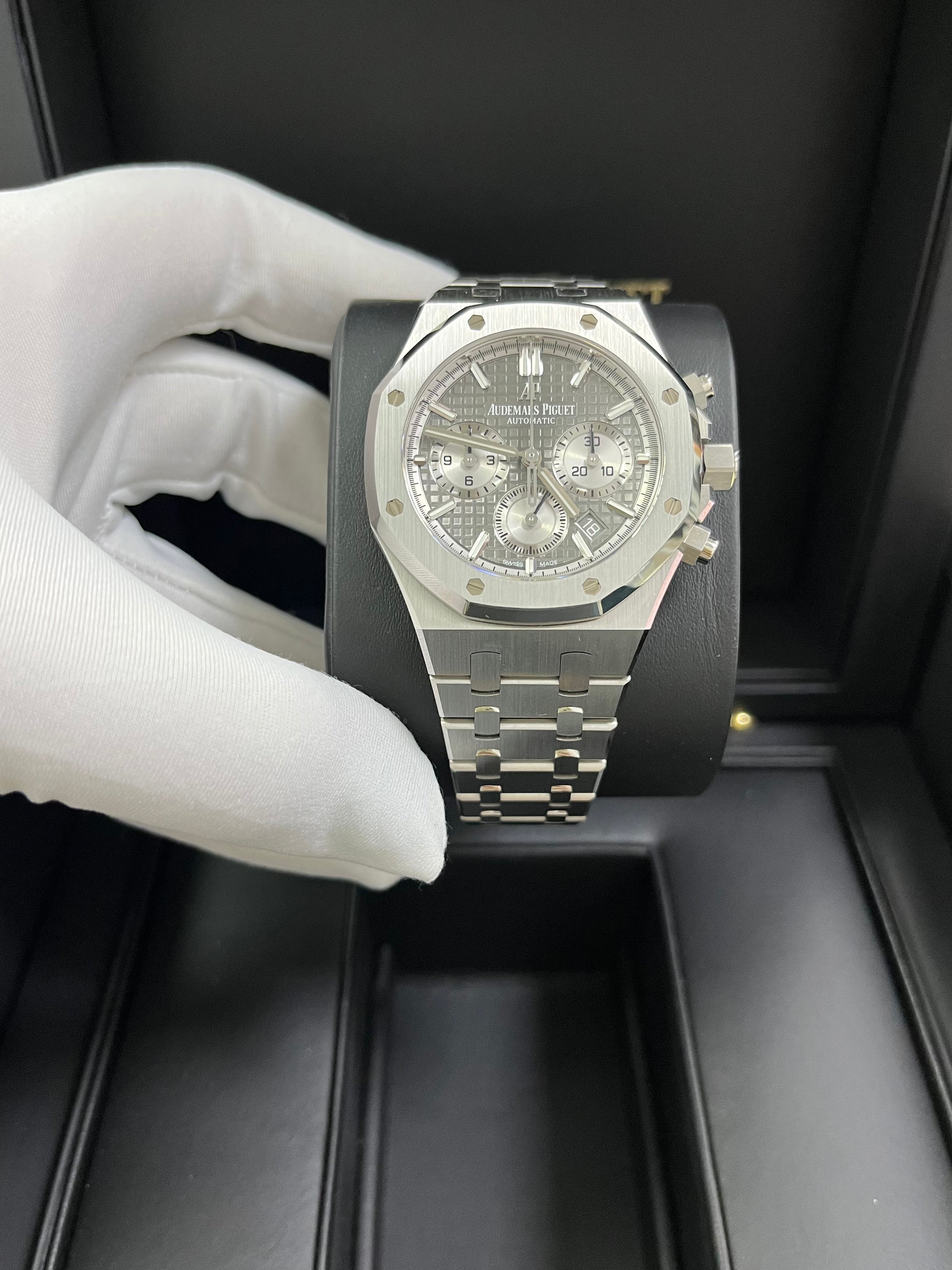 Audemars Piguet Royal Oak Selfwinding Stainless Steel Watch - Grey Dial with Silver Sub Dials (Ref# 26315ST.OO.1256ST.02) | Luxury Automatic Watch for Men, Business Meetings & Special Occasions