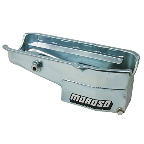 Moroso High Volume Oil Pan with Plug & Pickup Kit - Compatible with 1980-1985 Chevy Small Block (SBC) Engines - Ideal for Performance Upgrades, Engine Rebuilds & Racing Applications