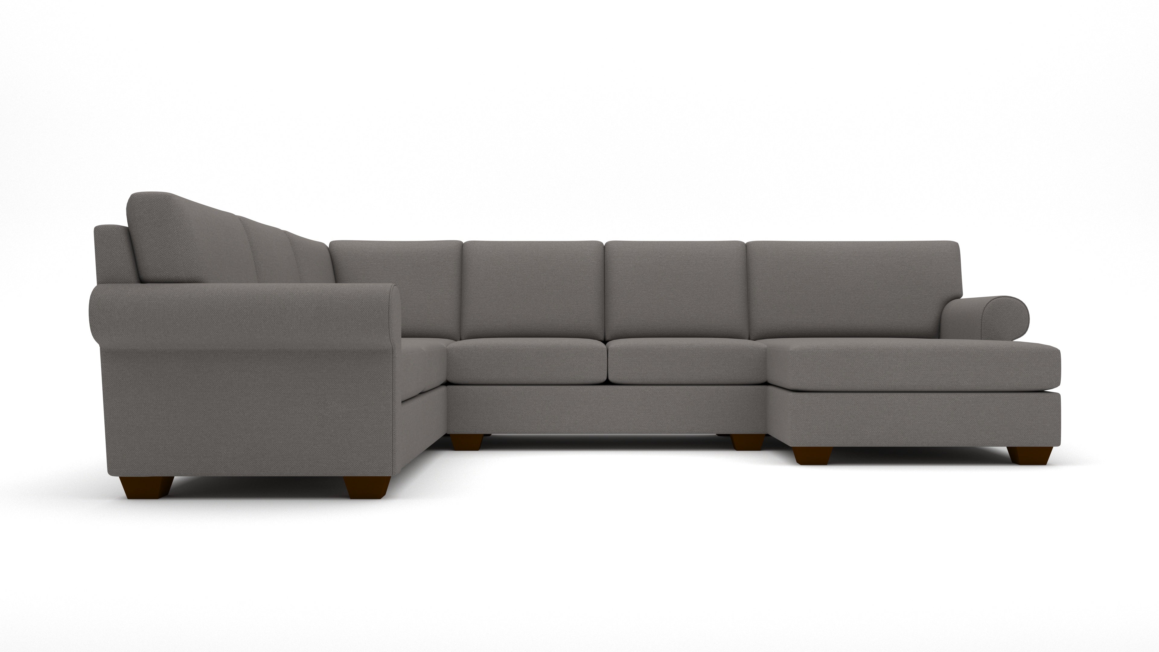 Manor 143 Medium Corner Sectional Sofa with Right-Arm Facing Chaise - Modern L-Shaped Couch for Living Room, Family Room & Small Spaces