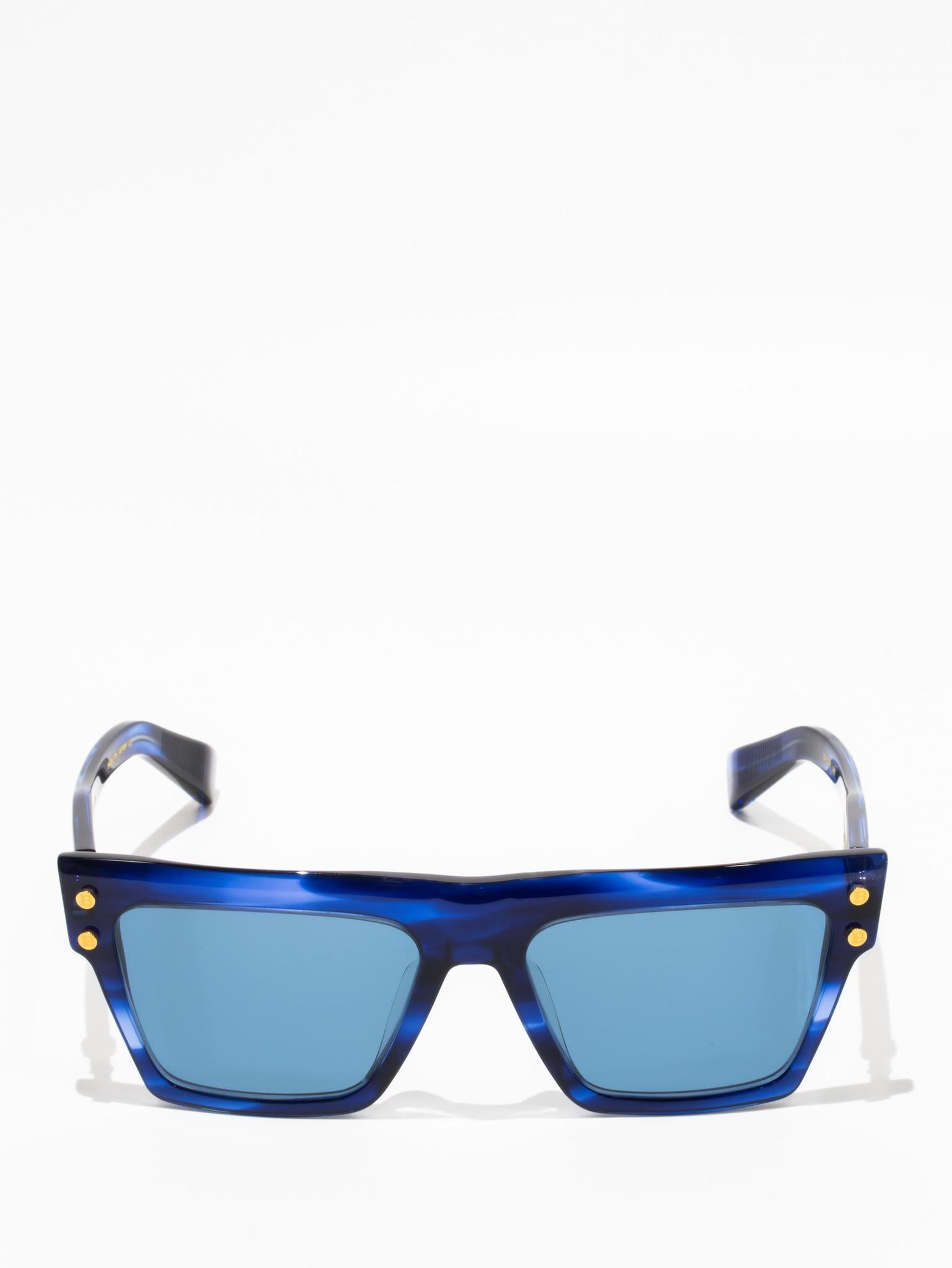 BALMAIN B V BPS 121D 54 Sunglasses - Luxury Designer Shades for Men & Women | UV Protection, Fashion Statement for Outdoor Activities, Travel & Street Style