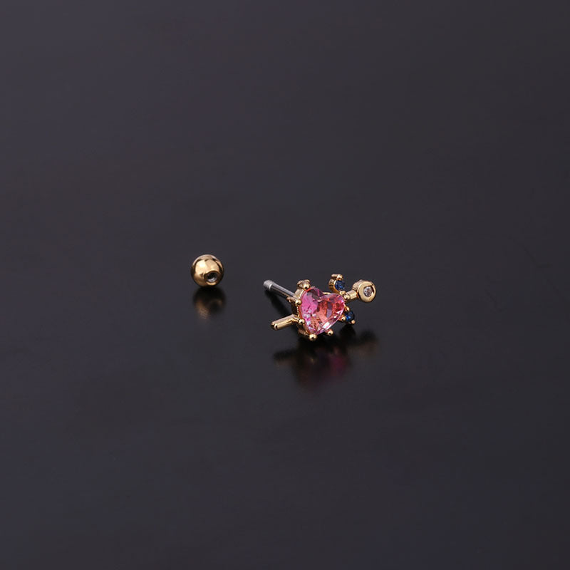 20G Cartilage Tiny Stud Earrings - Flat Back Helix Earrings for Women | HSPJ610 | Perfect for Daily Wear, Piercing Healing & Fashion Accessories