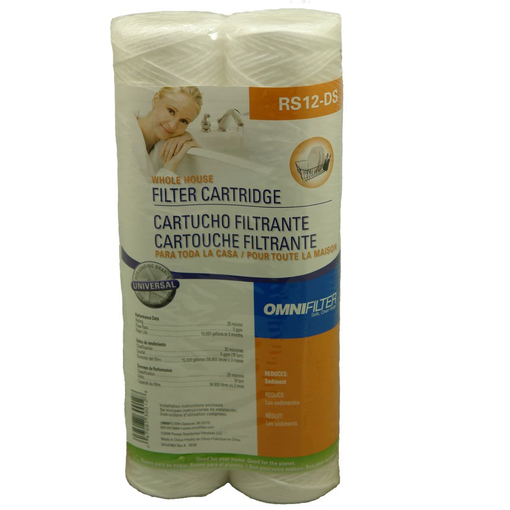 OMNIFilter RS12-DS3-05 Standard Water Filter Cartridge 24-Pack | Replacement for Refrigerators & Under Sink Filtration Systems | Improves Taste & Reduces Contaminants