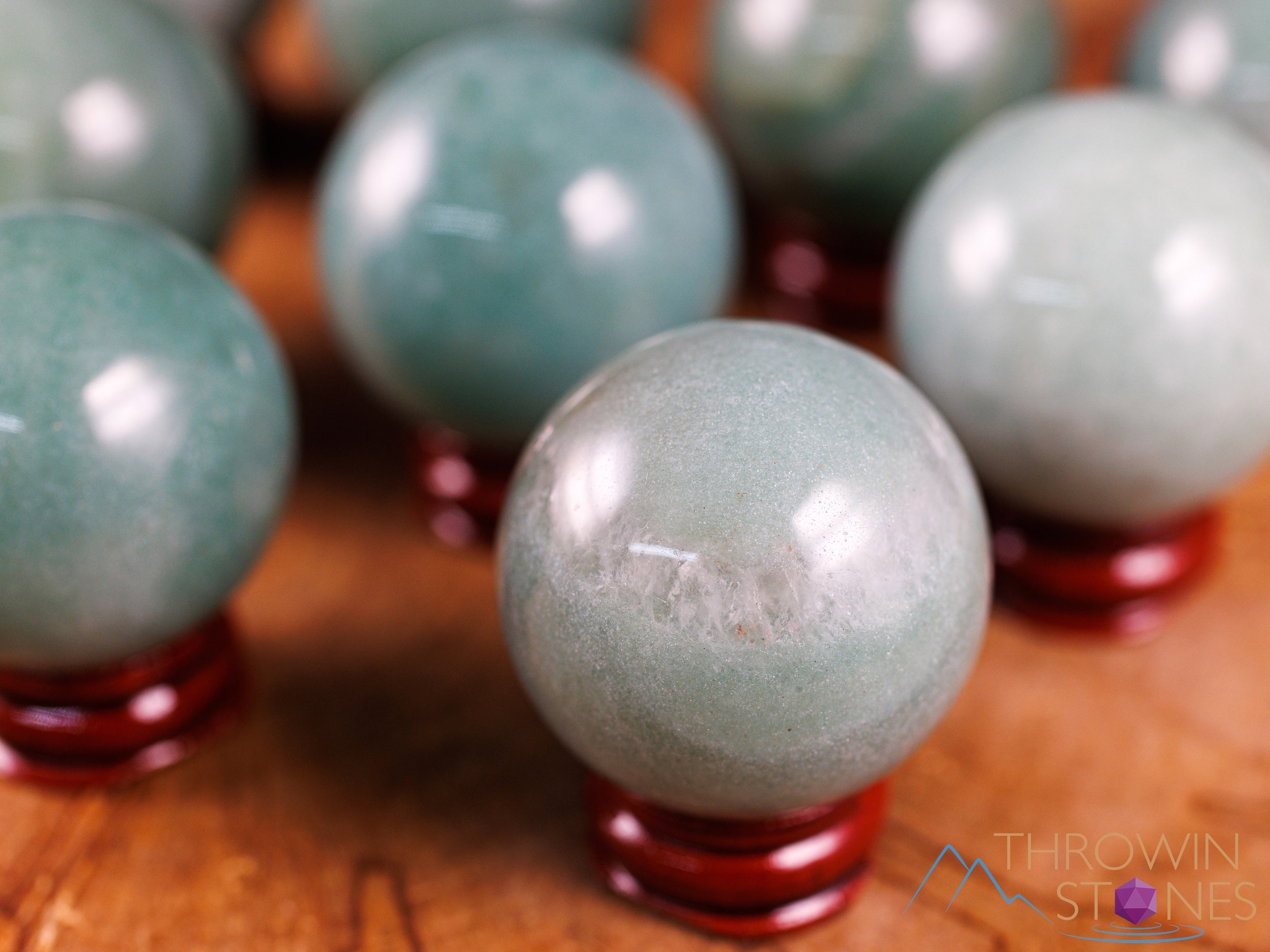 Green Aventurine Crystal Sphere - Healing Stone Ball for Meditation, Feng Shui, Home Decor & Housewarming Gift - Perfect for Spiritual Healing, Energy Balancing & Office Desk Decor (E0161)