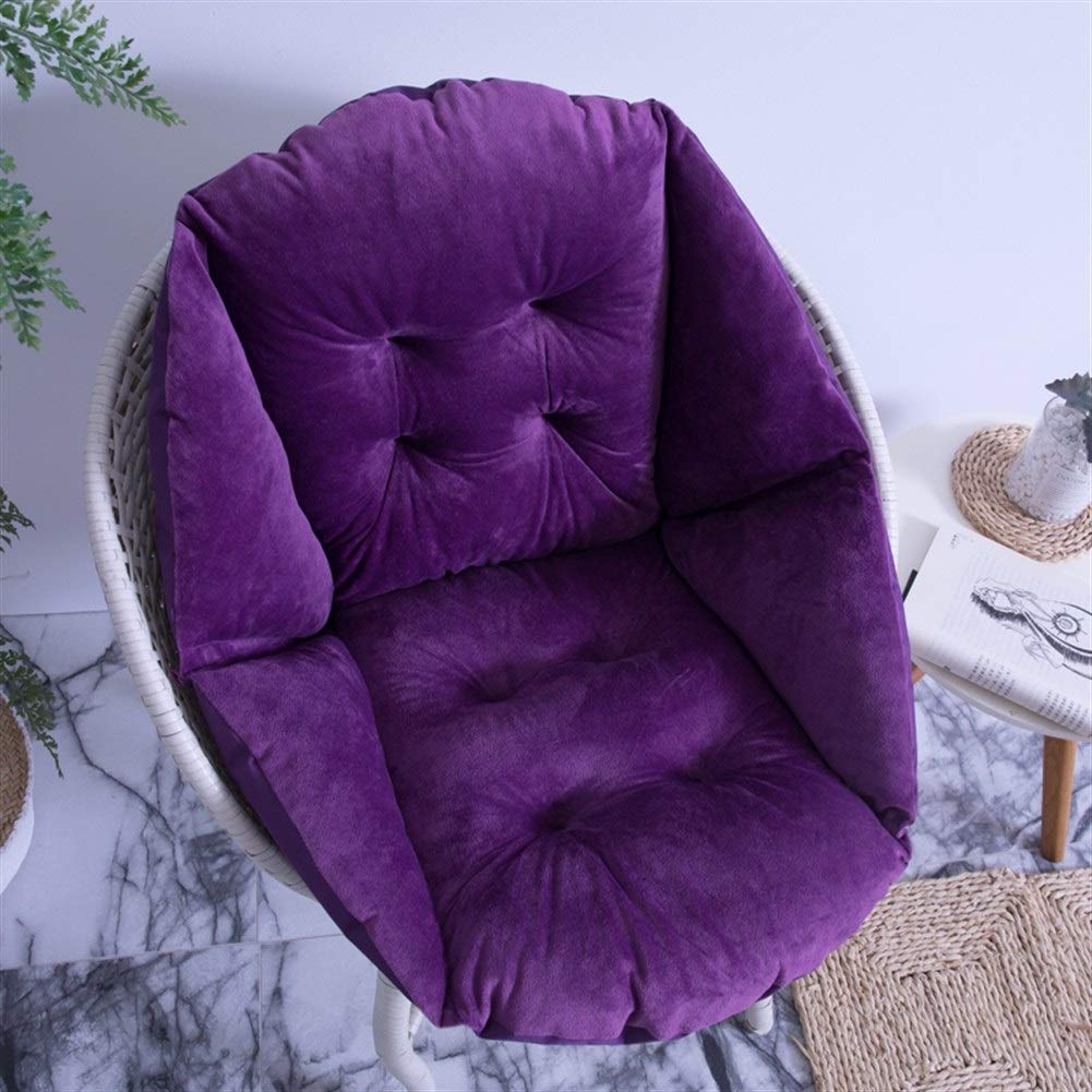 Premium Outdoor Sun Lounger Cushions & Rocking Chair Cushions - Soft, Water-Resistant (40x48cm/16x19inch) - Mushroom Design in Elegant Purple - Perfect for Patio, Poolside & Garden Relaxation