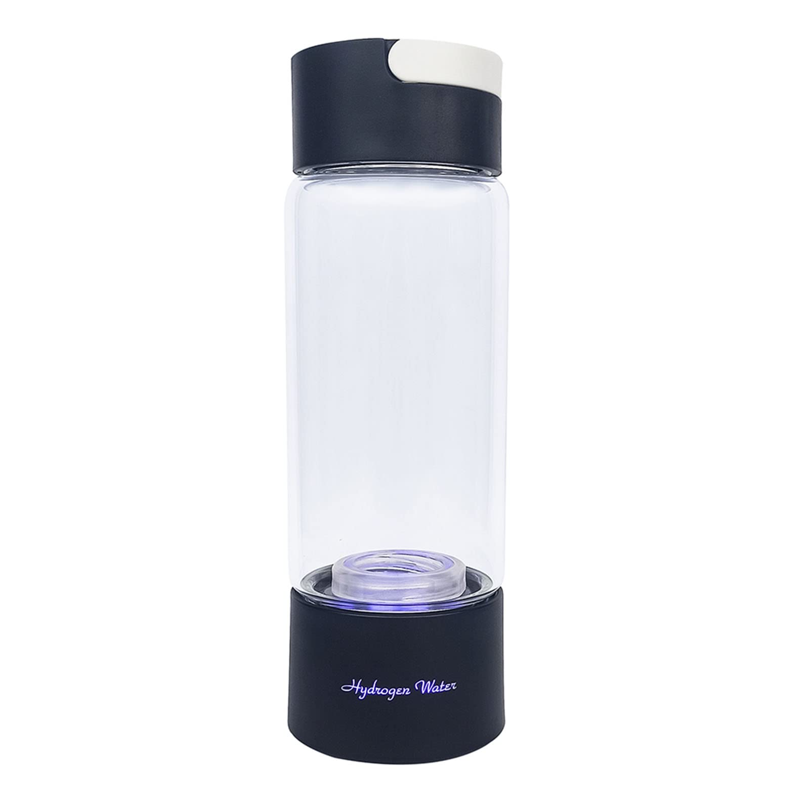 400ml Portable Hydrogen Water Bottle Generator with SPE PEM Technology - BPA-Free, USB Rechargeable, 1000-1200PPB Hydrogen Rich Water - Includes Inhaler Adapter & Self-Cleaning Mode - Perfect for Travel, Gym, and Daily Hydration