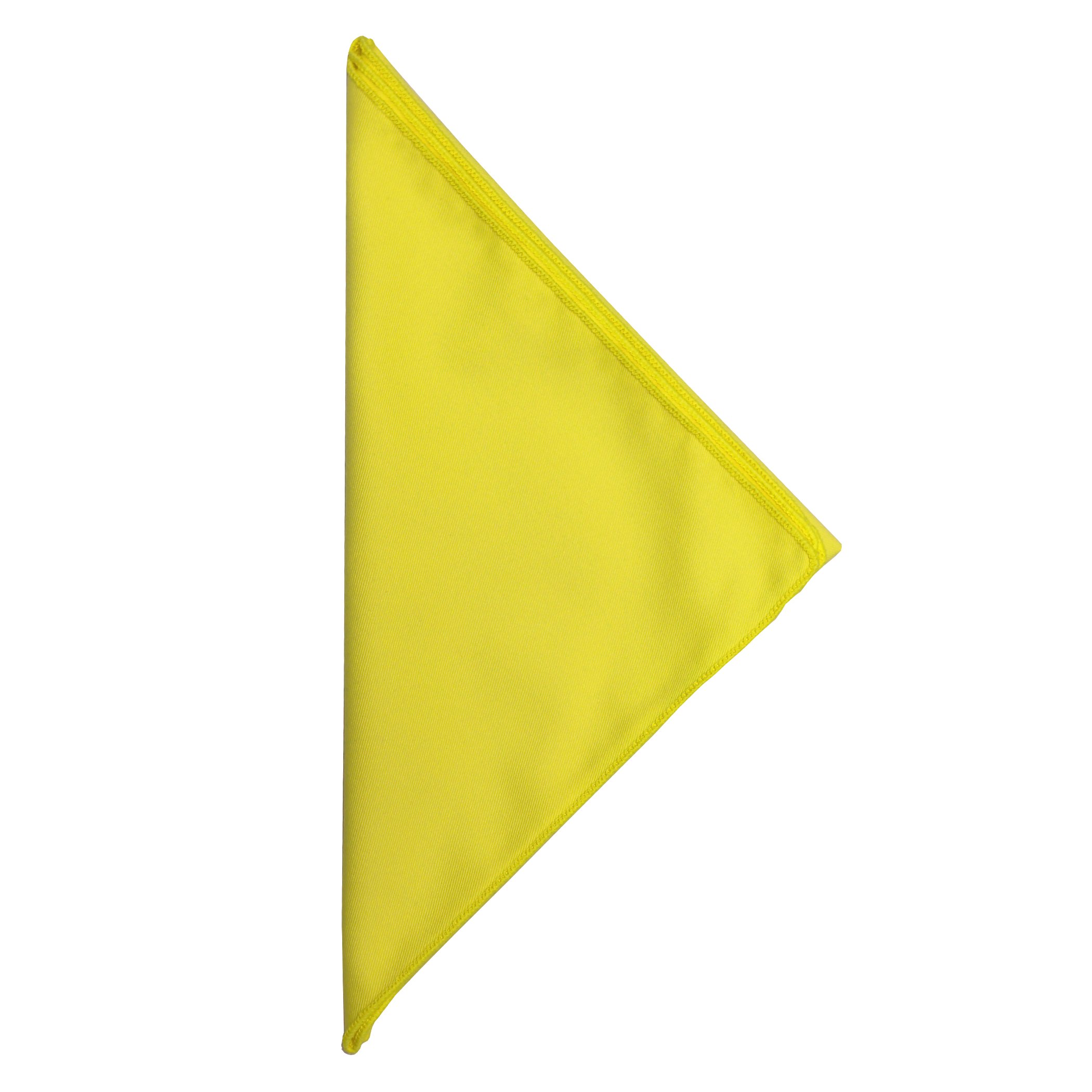 Premium 20x20 Inch Poly-Cotton Twill Dinner Napkins - Set of 12 in Lemon Yellow - Elegant & Durable for Restaurants, Weddings & Formal Dining