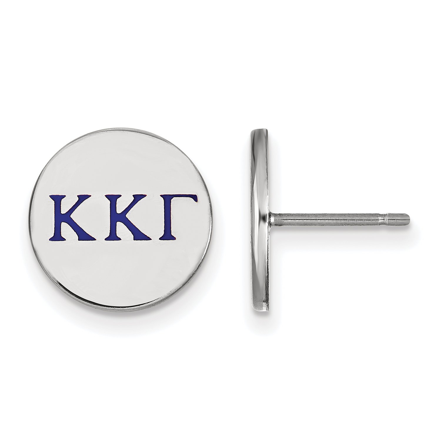 Sterling Silver Kappa Kappa Gamma Enameled Post Earrings - Sorority Jewelry for Women, Perfect for Sisterhood Events, Graduation Gifts & Everyday Wear