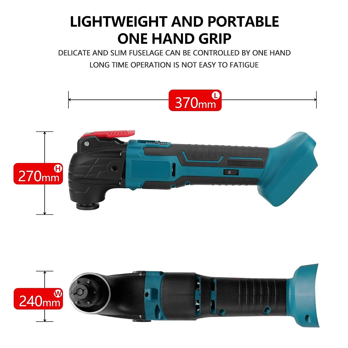 18V Cordless Oscillating Multi-Tool with Electric Trimmer & Saw - Rechargeable Woodworking Tool for Home DIY Projects | Perfect for Cutting, Sanding, Scraping & Grinding Wood, Metal & Plastic