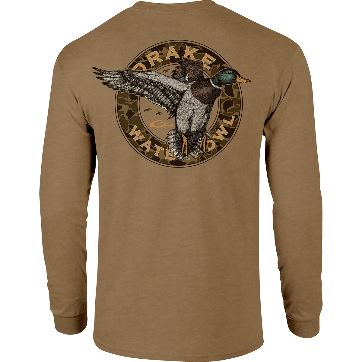 Circle Mallard Long Sleeve T-Shirt for Men & Women | Comfortable Cotton Casual Shirt | Perfect for Outdoor Activities, Work & Everyday Wear