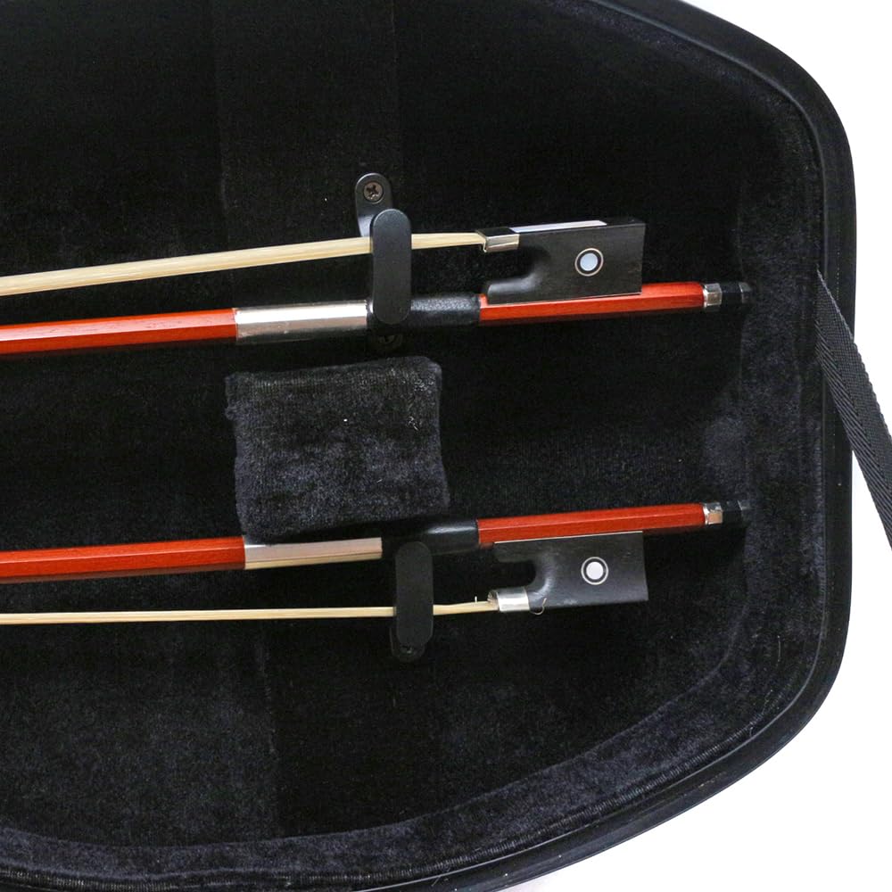 Premium 4/4 Full Size Violin Hard Case - Carbon Fiber Composite with Soft Padding, Strong Handle & Back Straps (Silver) | Perfect for Travel, Performances & School Use
