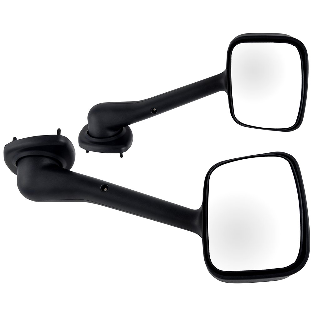 Heavy Duty Hood Mount Mirrors for Freightliner Cascadia 2008-2016 - Manual Adjustable Replacement Side Mirrors (Passenger & Driver) | Durable Towing & Long-Haul Trucking Accessories