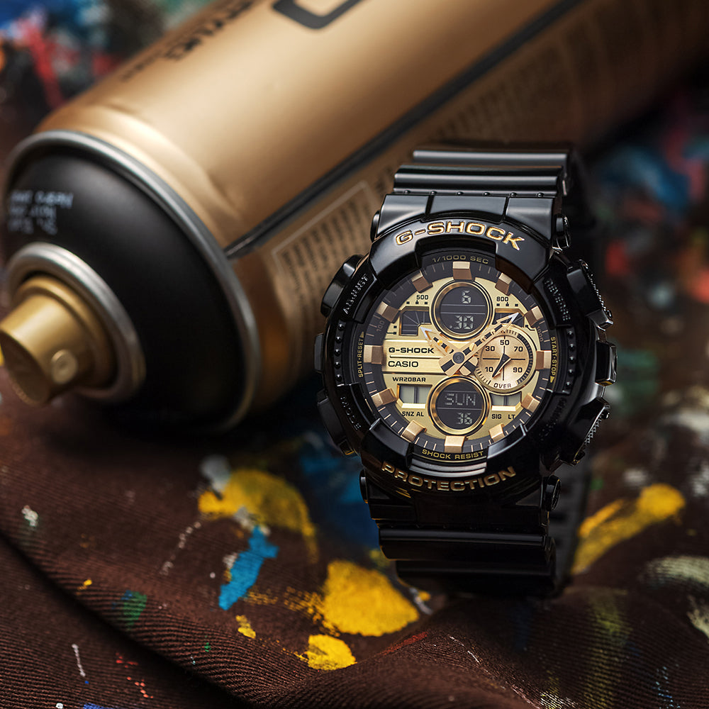 Casio G-Shock GA-140GB-1A1DR Digital Sports Watch for Men - Durable Shock-Resistant Design for Outdoor, Work & Daily Wear