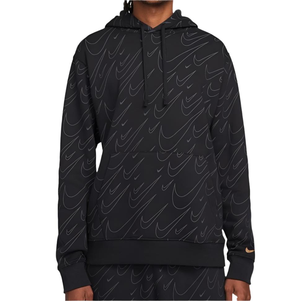 Nike Black Logo Hoodie for Men & Women - Comfortable Pullover Sweatshirt for Casual Wear, Gym, and Street Style Fashion