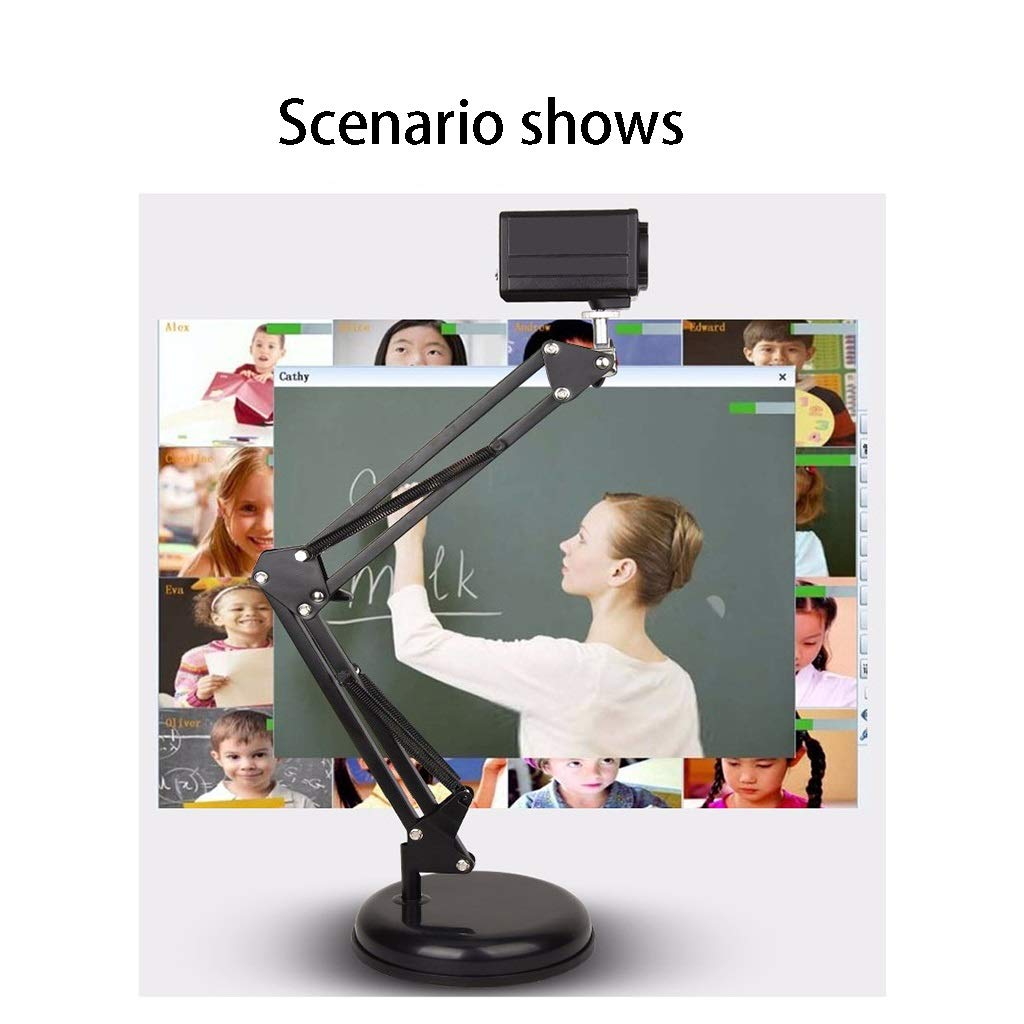 Full HD 1080P Webcam with Built-in Microphone - USB Plug & Play Computer Camera for Streaming, Video Conferencing, Online Classes - Compatible with Laptop & Desktop (Round Base Bracket-A) - Perfect for Zoom Meetings, YouTube Live Streaming & Remote Work