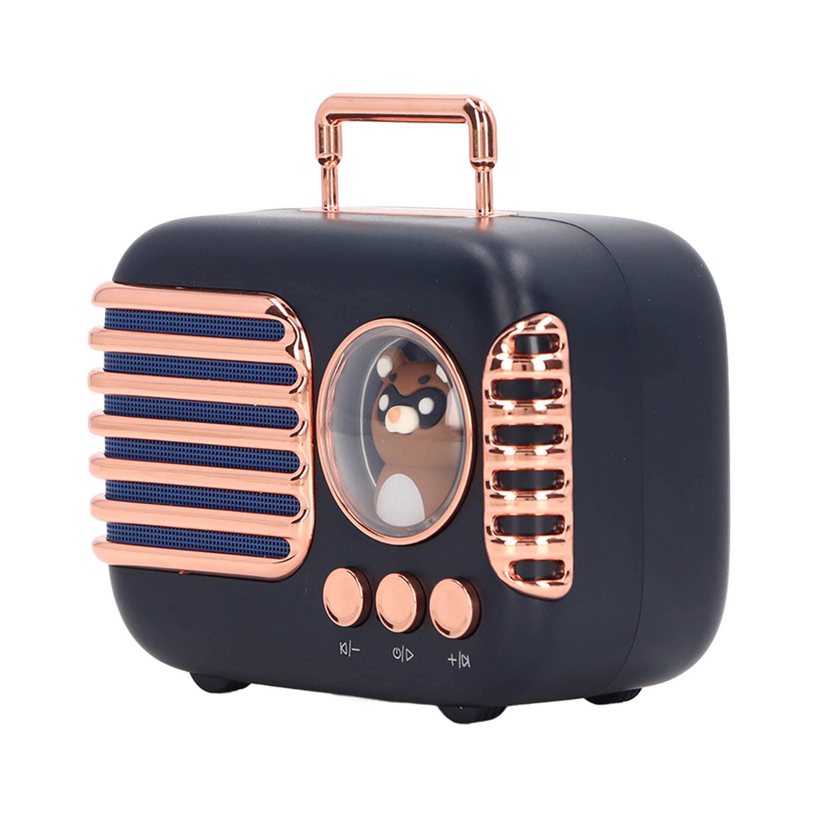 Vintage Bluetooth Speaker - Jeanoko Retro Wireless Speaker with Clear Sound, USB Charging & Hands-Free Calling for Home, Office, Outdoor Use
