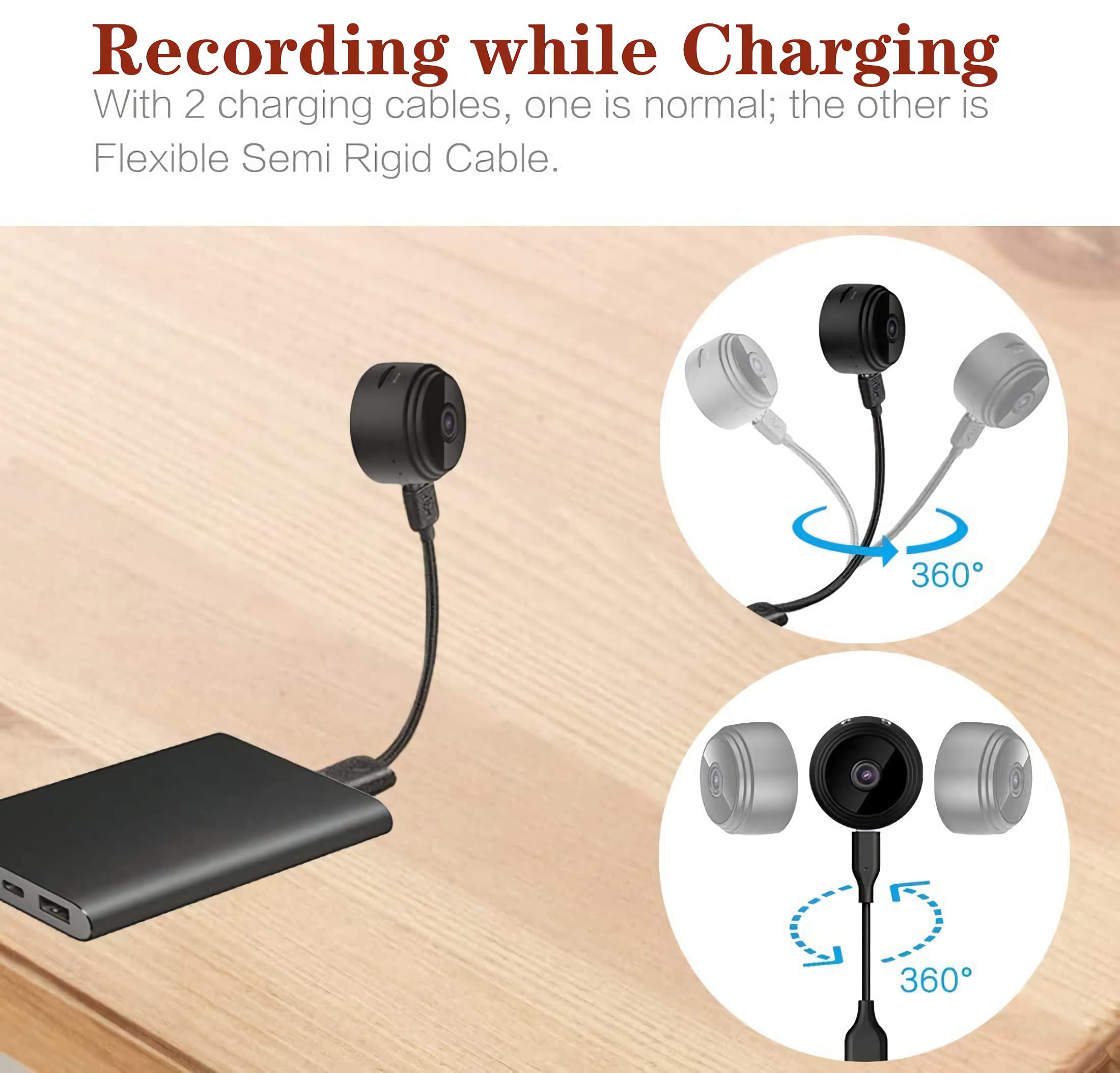 1080P HD Hidden Spy Camera with Audio - Mini Nanny Cam for Home Security, Supports SD Card | Perfect for Indoor Surveillance, Baby Monitoring & Office Use