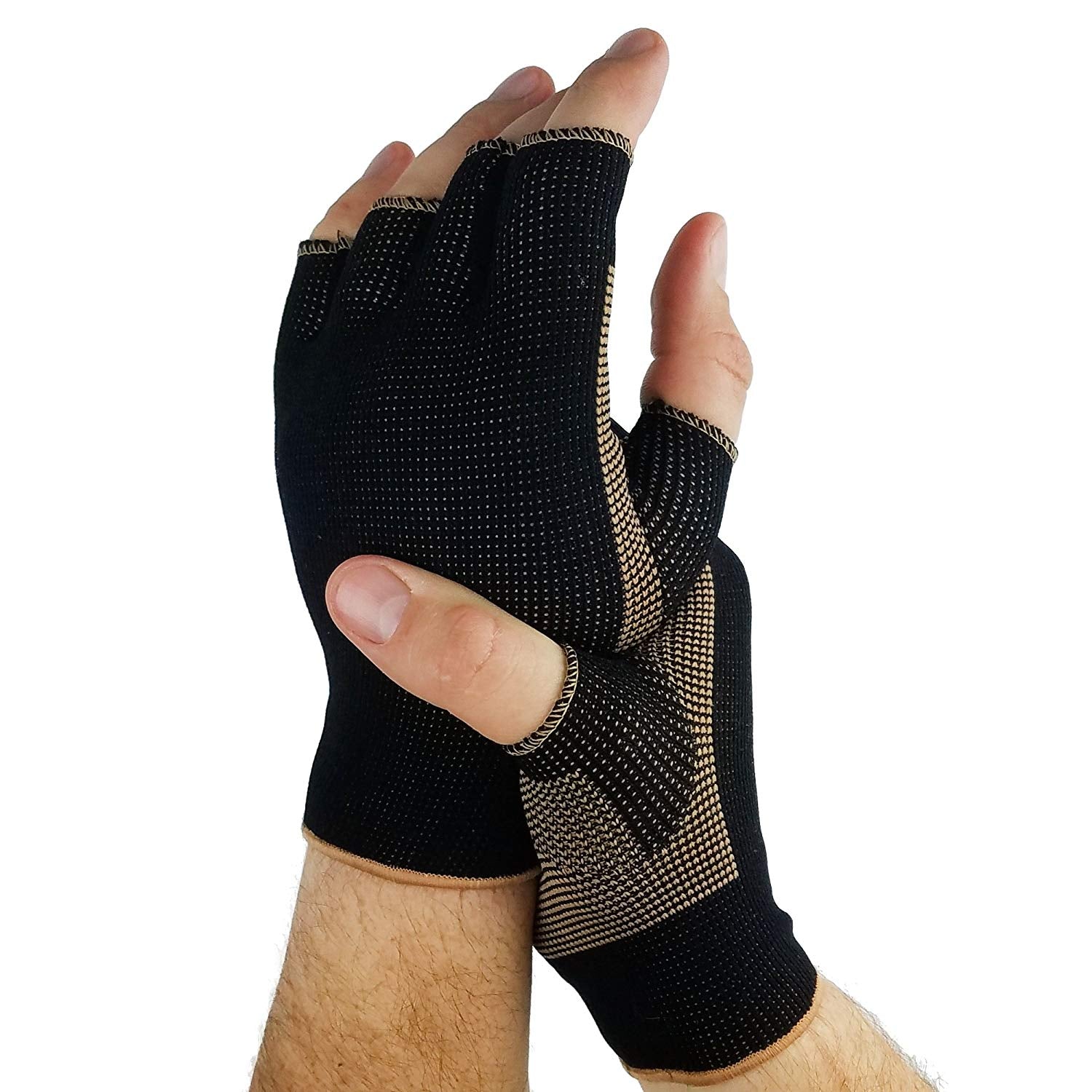 NuWellness Copper Compression Gloves for Arthritis & Carpal Tunnel Relief - Pain Relief & Improved Circulation for Typing, Gaming & Daily Activities