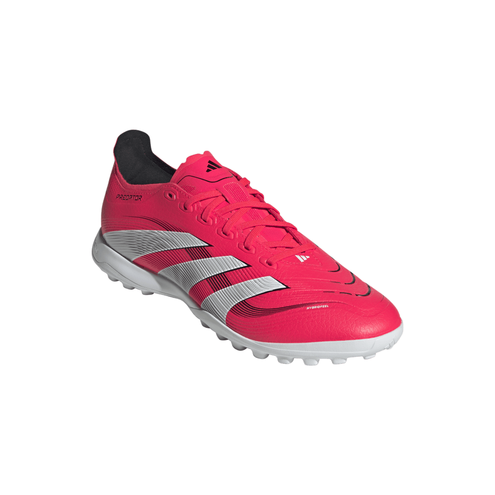 Adidas Predator League TF Turf Football Shoes for Men - Lucid Red/White/Core Black - Soccer Cleats for Artificial Grass - Perfect for Training & Matches