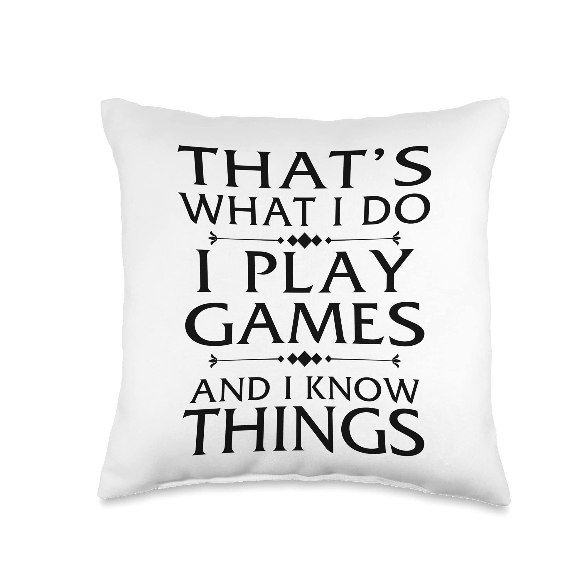 Gamer Throw Pillow - Funny Video Game Lover Cushion for Gaming Room Decor, Bed & Sofa - Perfect Gift for Gamers