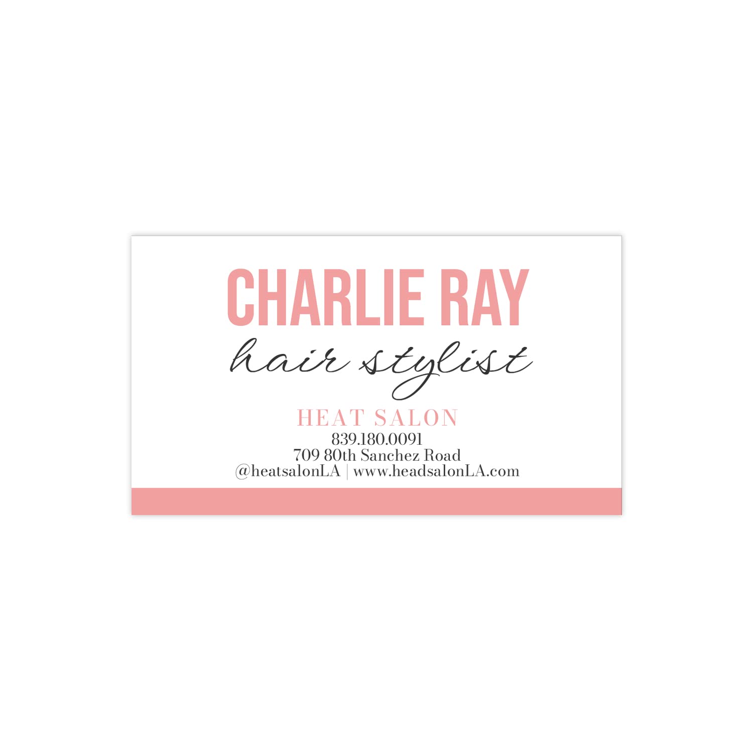 Professional Modern Hairstylist Business Cards - 100 Custom Salon Cards 2x3.5 Inch - Personalized Beauty Business Cards Made in USA - Perfect for Hairdressers, Barbers & Beauty Professionals
