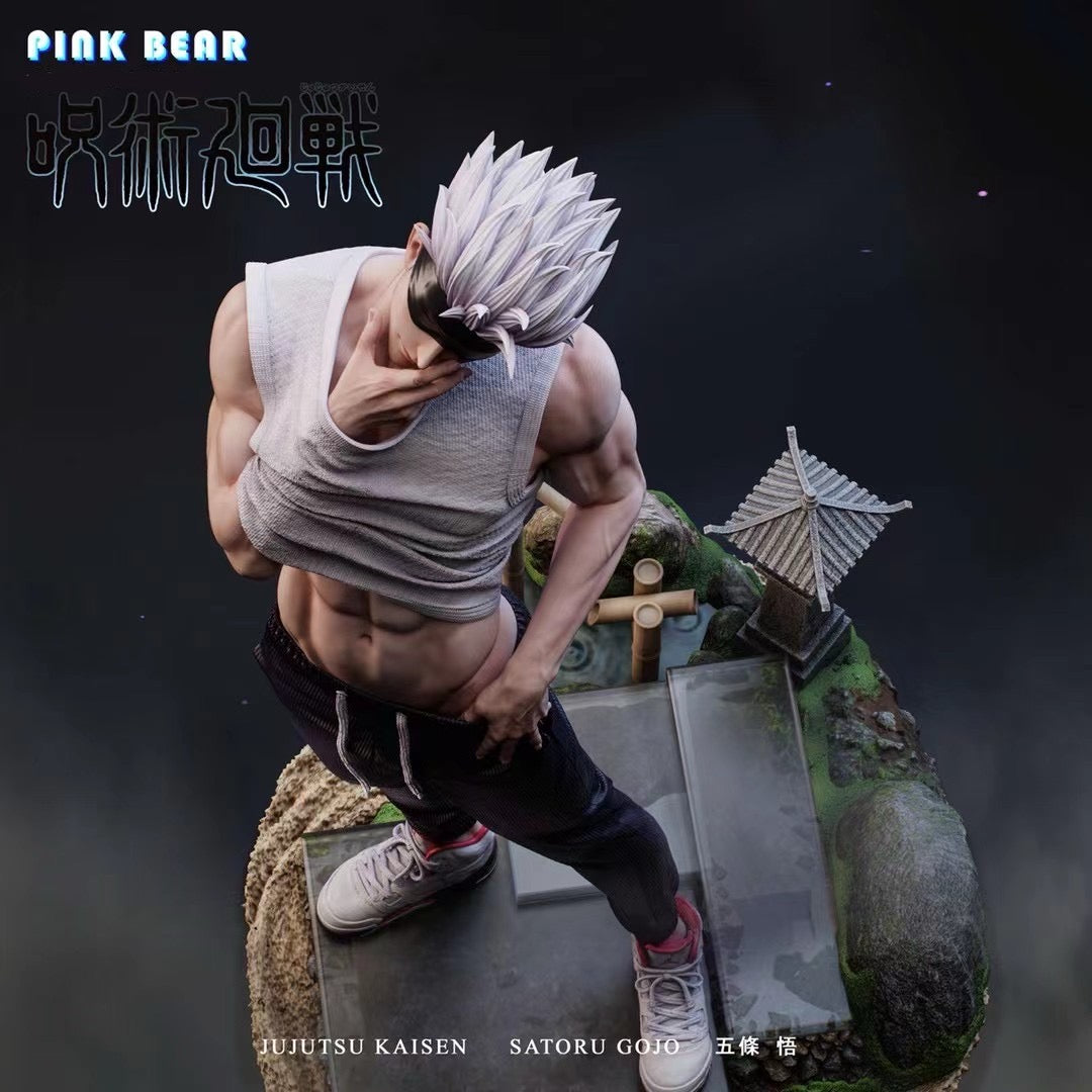 Pink Bear Studio Jujutsu Kaisen Satoru Gojo Anime Figure - Collectible Action Figure for Anime Fans | Perfect for Display, Cosplay, and Gift Giving