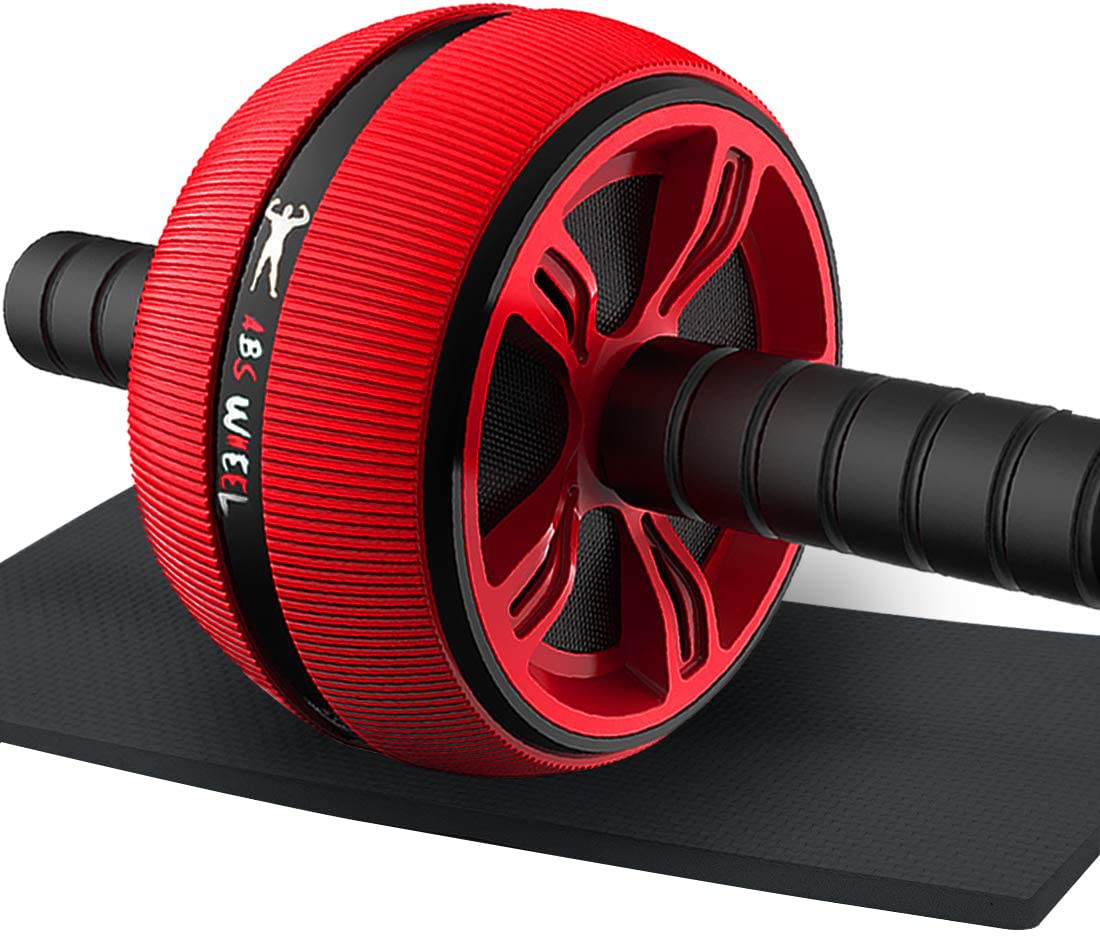 Bssay Ab Roller Wheel for Core Strength Training - Wider Abdominal Workout Equipment with Knee Pads - Home Gym Fitness Essential for Men & Women | Perfect for Home Workouts, Office Breaks & Full-Body Exercise