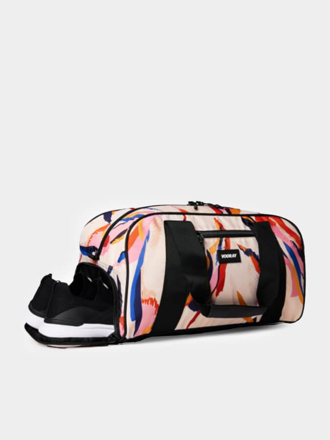 Vooray Burner Gym Duffel Bag - Water-Resistant Sports Duffel with Shoe Compartment & Wet Pocket - Perfect for Gym, Travel & Workout Essentials