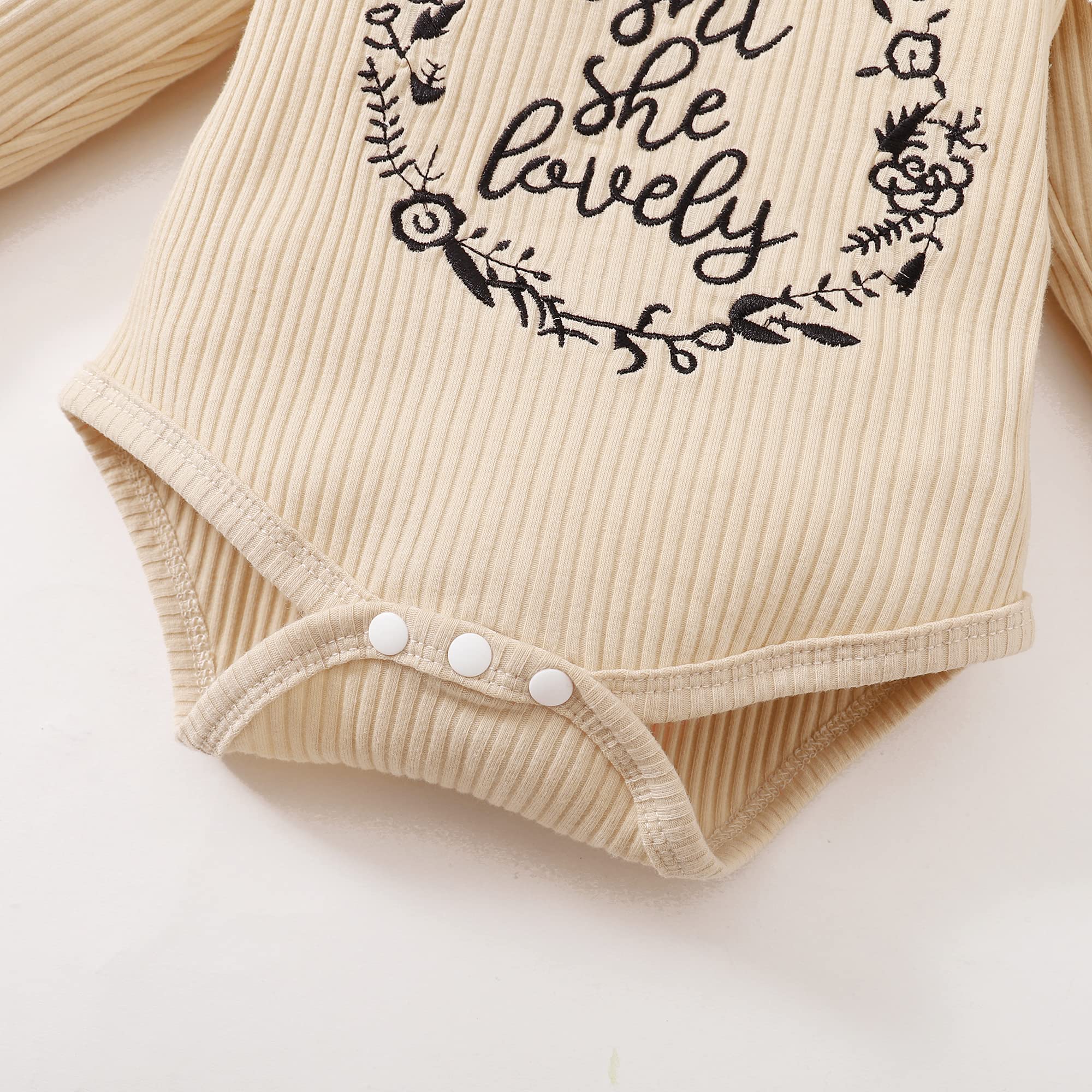 **Adorable Baby Girl Outfits - Long Sleeve Romper & Pants Set for Newborns & Infants | Fall & Winter Baby Clothes | Perfect for Playdates, Holidays & Family Photos**