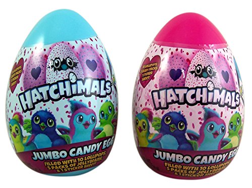 Giant Candy Filled Hatchimal Eggs - 4.23oz (Pack of 6) | Fun Surprise Treats for Kids Birthday Parties, Easter Egg Hunts & Classroom Rewards