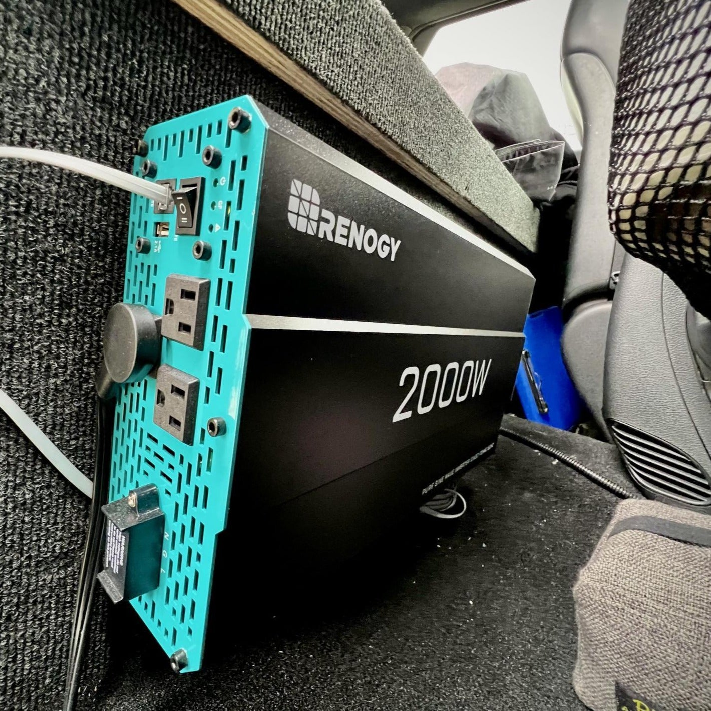 Renogy 2000W Pure Sine Wave Power Inverter 12V DC to 120V AC Converter for RV, Solar System, Off-Grid Living & Emergency Power Backup