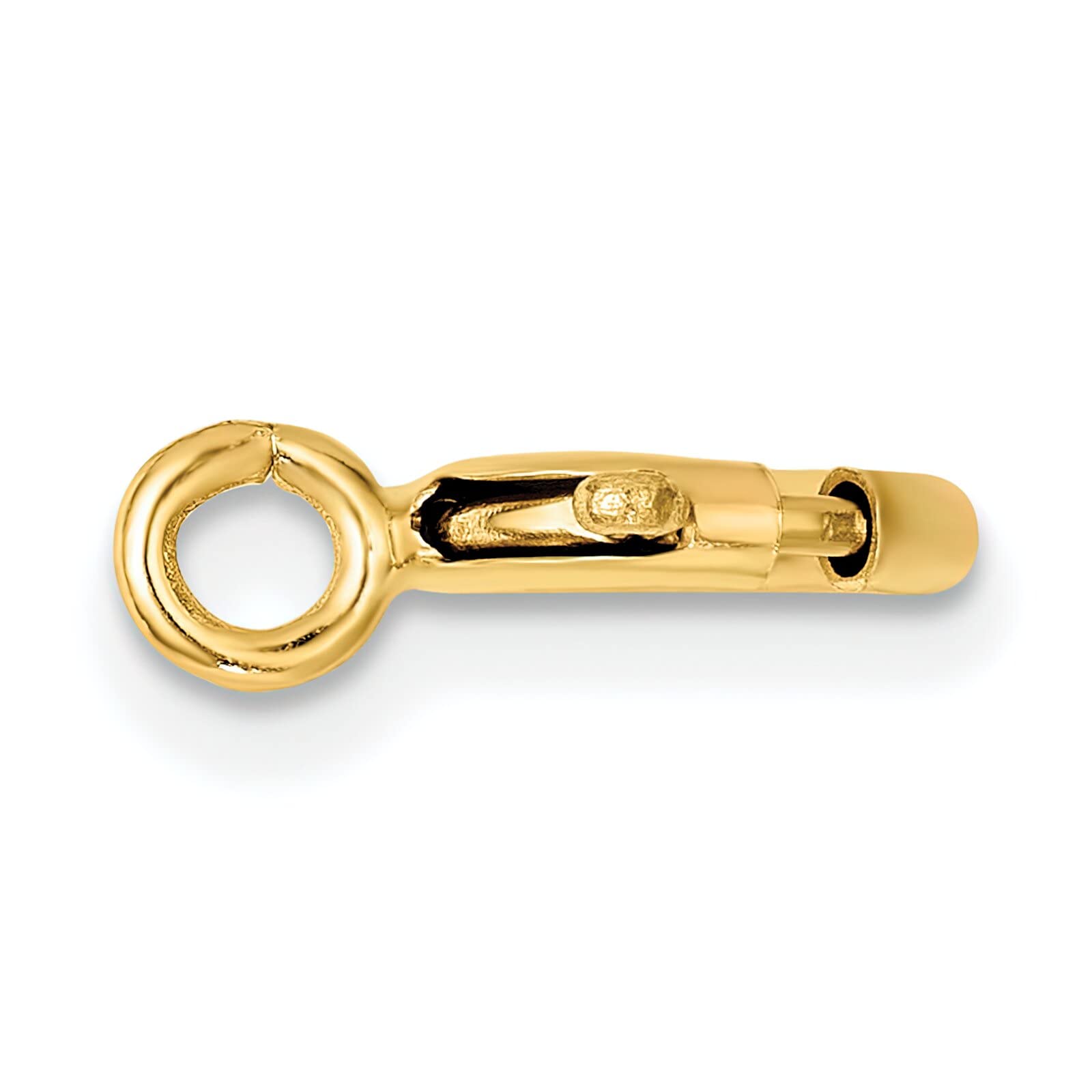 14K Gold Spring Ring Clasp for Jewelry Making - Secure Fastener for Necklaces, Bracelets & DIY Crafts - Durable Gold Plated Clasps for Beading & Handmade Jewelry Projects