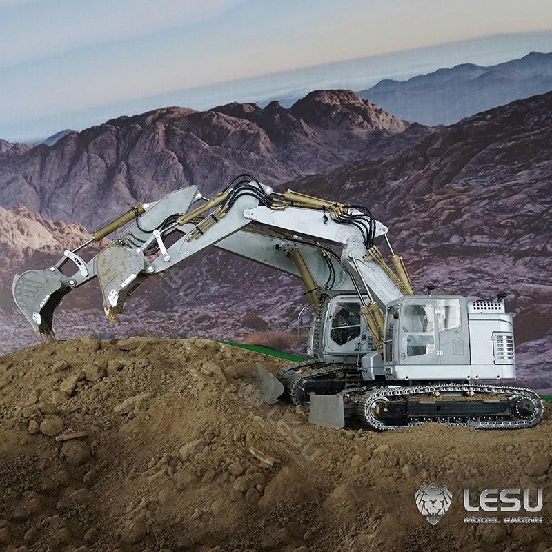 1/14 Scale LESU RC Hydraulic Excavator Model - Metal Boom, Pump Valve & ESC System for DIY Upgrades (Compatible with TAMIYA Radio Trucks) | Construction Simulation, Hobby Engineering & STEM Learning Projects