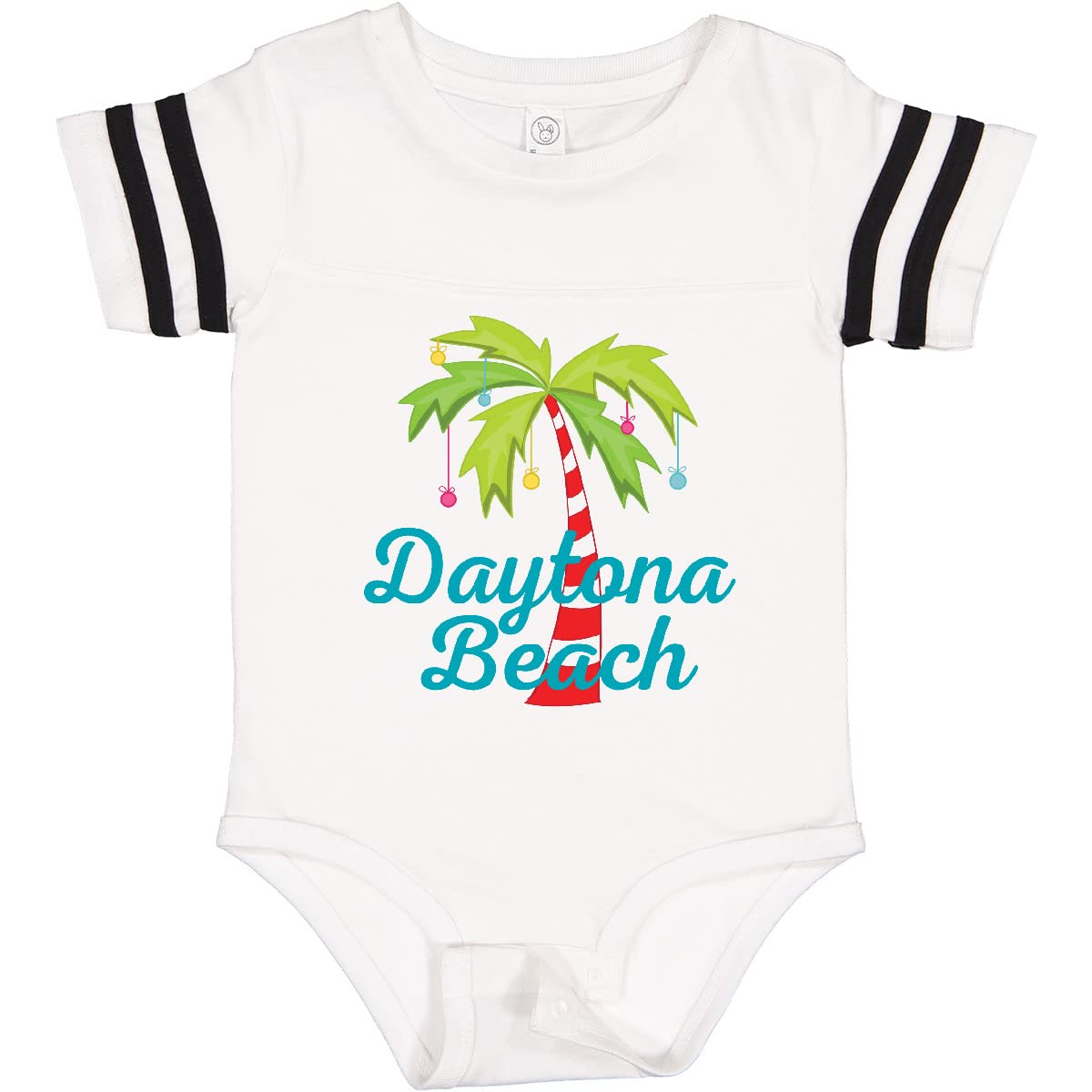 Inktastic Daytona Beach Florida Christmas Vacation Baby Bodysuit - Cute Holiday Outfit for Infants & Toddlers - Perfect for Family Photos, Christmas Parties & Beach Vacations