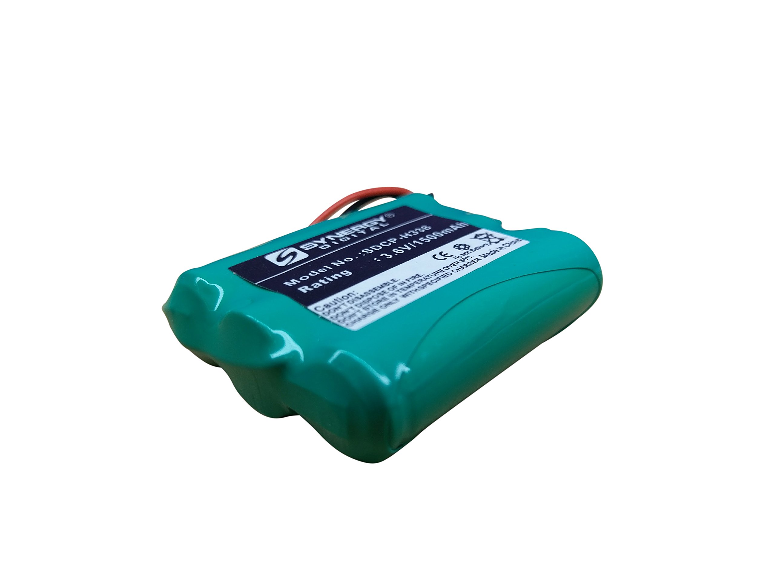 Synergy Digital Cordless Phone Batteries - 2 Pack Ni-MH 3.6V 1500mAh Replacement Batteries for Panasonic KX-TC183 Cordless Phones | Long-Lasting Power for Home & Office Communication