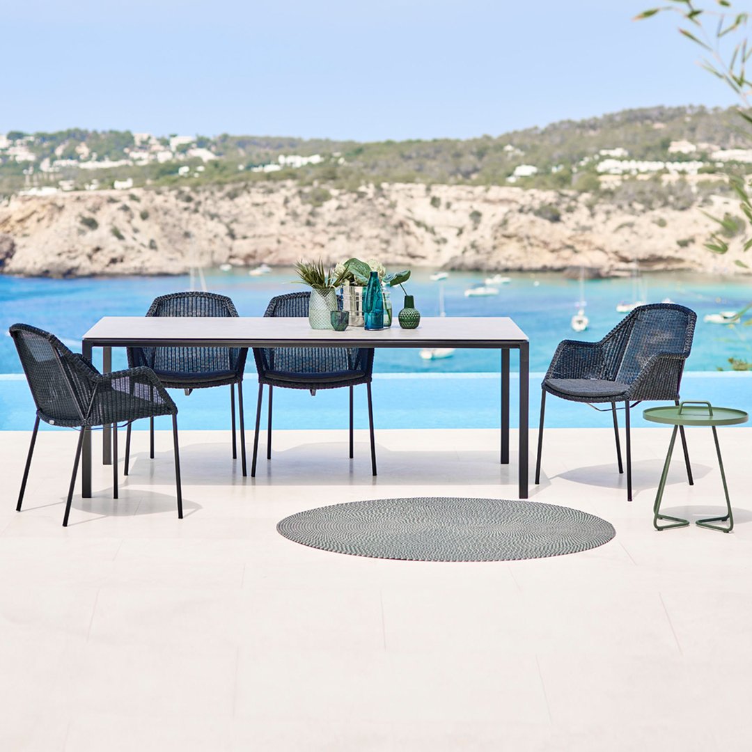 Breeze Outdoor Dining Chair - 4 Legs Patio Furniture for Garden, Backyard, and Poolside Relaxation