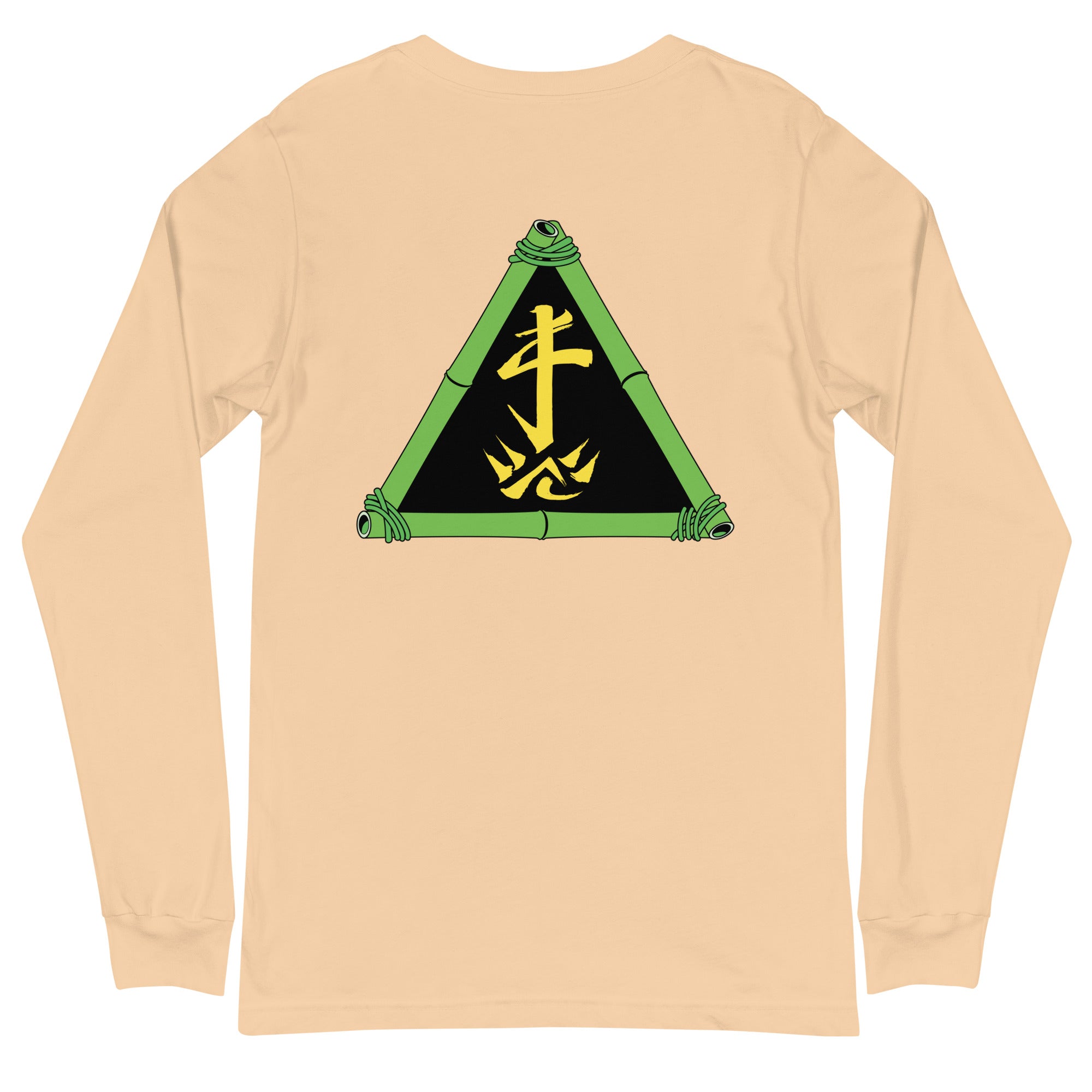 Zoo Jitsu Fighters ZJ Triangle Unisex Long Sleeve T-Shirt - Comfortable Cotton Tee for Martial Arts Training & Streetwear Fashion
