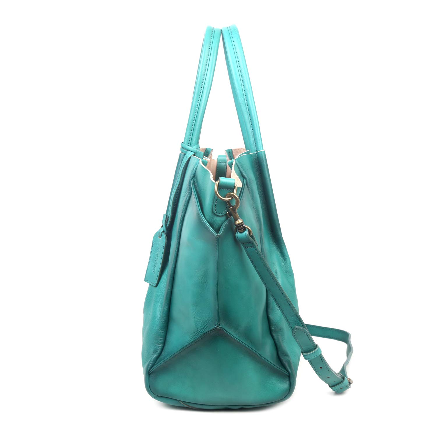 Genuine Leather Sprout Land Tote Bag for Women - Stylish & Durable Handbag for Work, Travel & Everyday Use