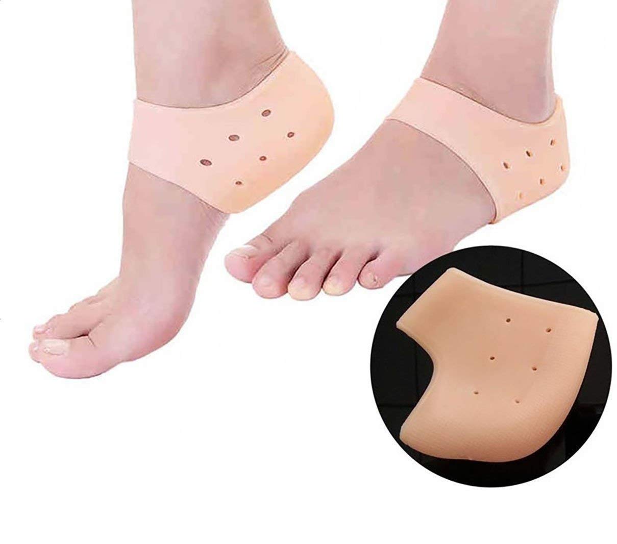 Nirvik Gel Heel Socks for Swollen Feet & Pain Relief - Moisturizing Cracked Heel Repair Cream - Unisex Foot Care & Ankle Support Gel Pads - Perfect for Daily Comfort, Running & Post-Surgery Recovery