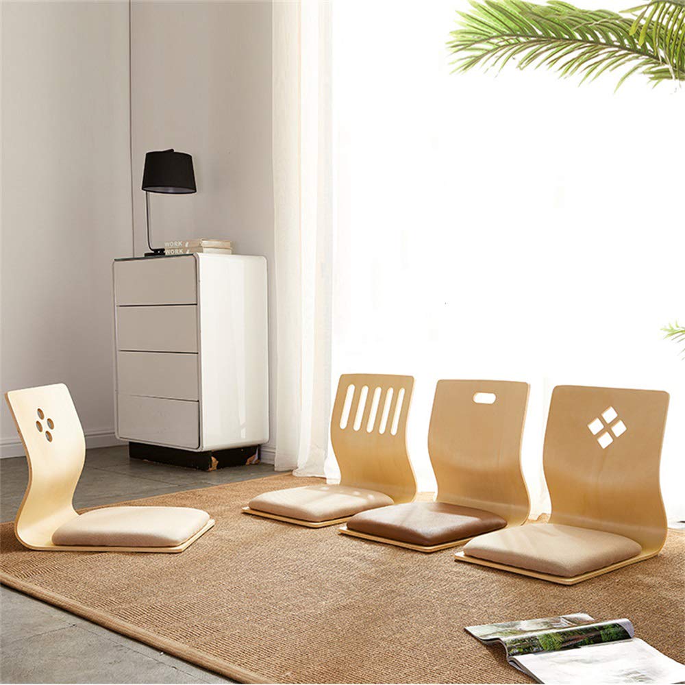 Comfortable Tatami Floor Chair - Japanese & Korean Style Backrest Legless Chair for Dorm, Bedroom & Bay Window | Perfect for Relaxing, Reading & Small Space Living
