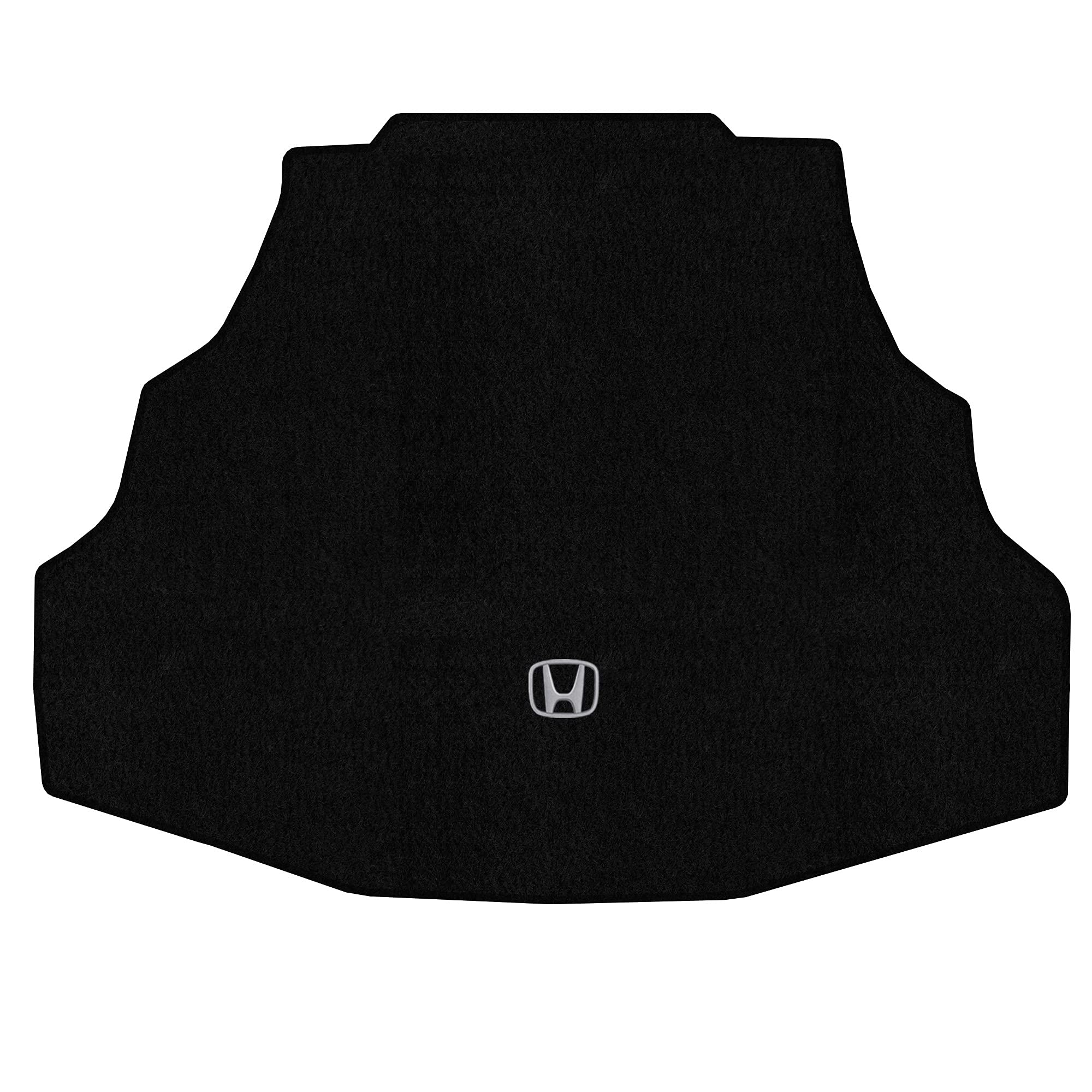 Premium Custom-Fit Carpet Floor Mats for 2008-2012 Honda Accord Sedan - Black with Silver Logo (Includes Trunk Mat) | All-Weather Protection & Luxury Interior Upgrade for Daily Commute & Road Trips