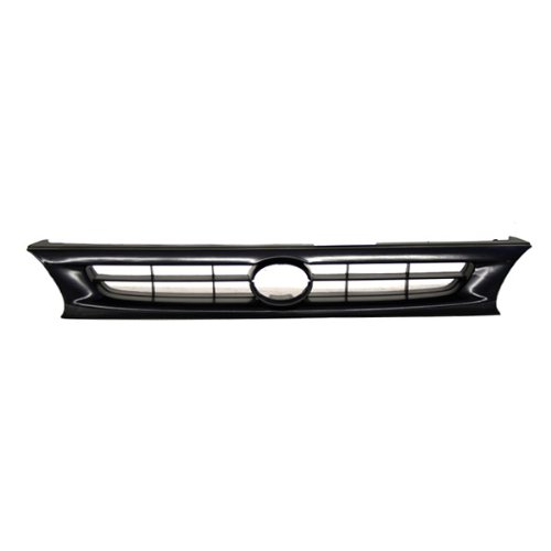 CarPartsDepot Non-Primed Black Plastic Front Grill Grille Assembly Replacement 400-44281 TO1200199 531011A130C0 - Perfect for Jeep Wrangler & Cherokee Front End Upgrades