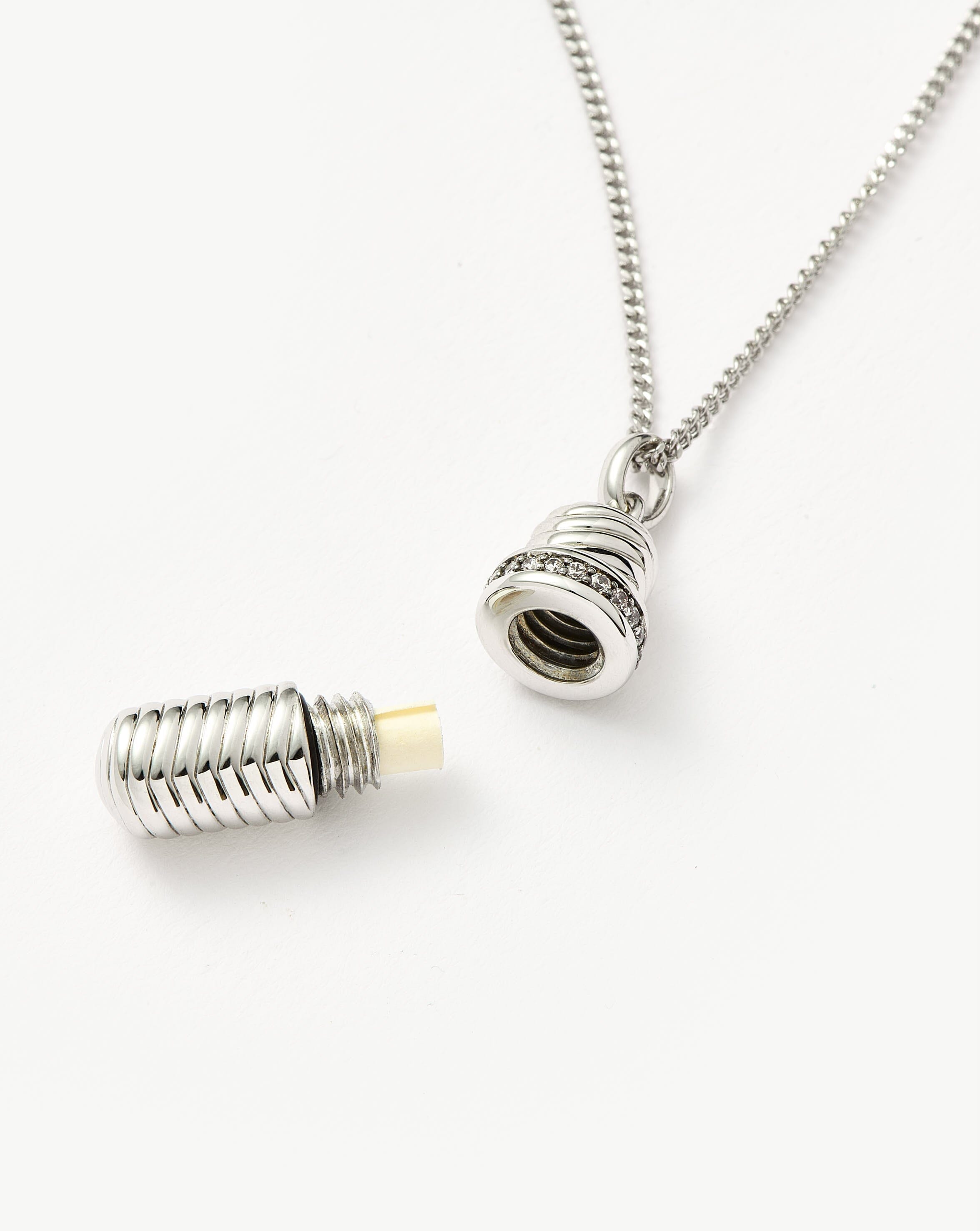 Silver Plated Message in a Bottle Ridge Pendant Necklace - Perfect for Beach Weddings, Anniversary Gifts & Boho Jewelry Lovers