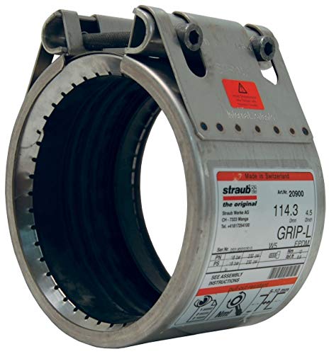 Dixon Valve STR21150 Straub Grip-L Axial Restraint Pipe Coupling - Heavy Duty Pipe Connector for Industrial Plumbing, Water Supply & HVAC Systems