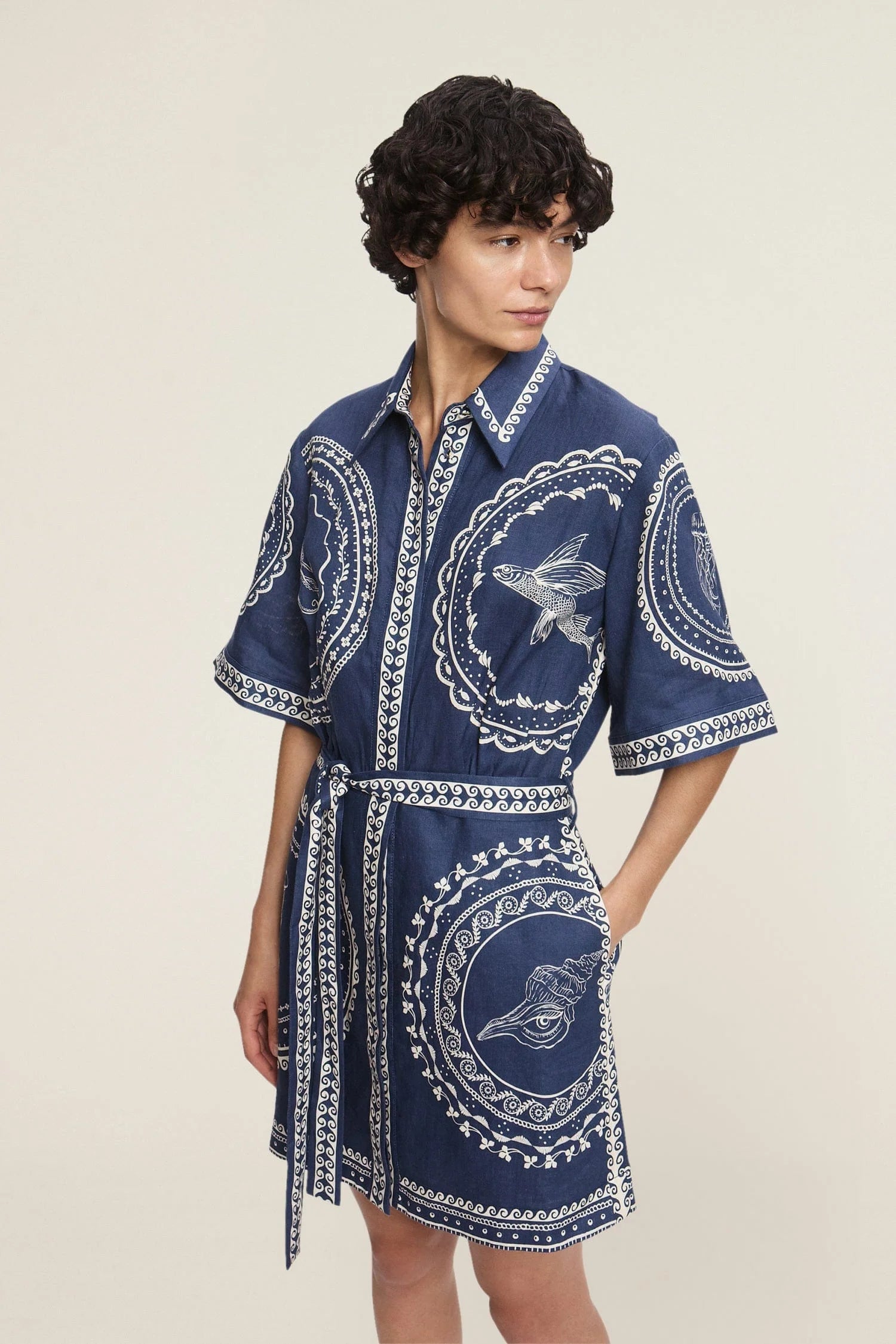 Alémais Oceane Mini Dress - Floral Print Summer Dress for Women, Beach Vacation Outfit, Party Wear, Casual Day Dress | Perfect for Beach, Brunch, and Date Nights
