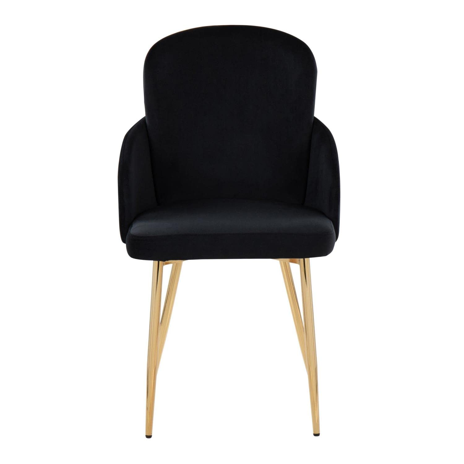LumiSource Dahlia Upholstered Dining Chairs Set of 2 - Modern Kitchen Chairs for Dining Table - Comfortable Contemporary Seating for Home, Restaurant & Office Use