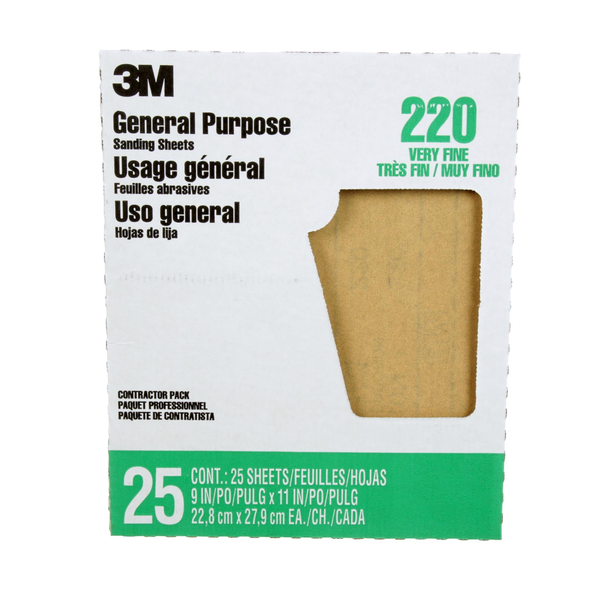 3M Aluminum Oxide Sandpaper 99401NA M, 9