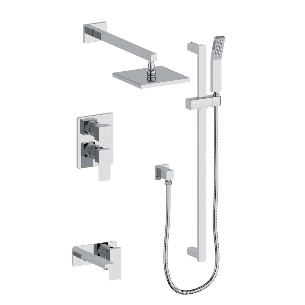 ZLINE Bliss Rainfall Shower System in Chrome - Luxury Bathroom Fixture with Adjustable Showerhead for Spa-Like Experience | Perfect for Master Bathrooms and Modern Home Renovations