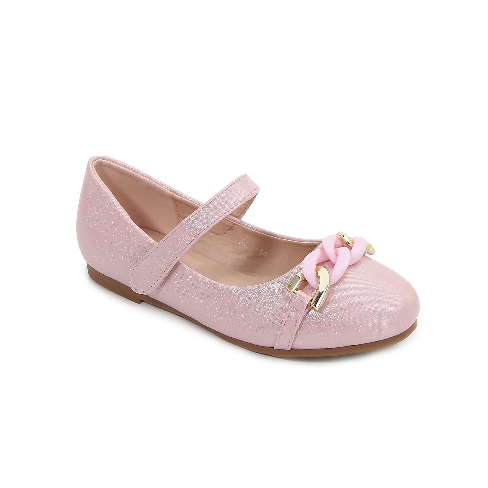 Girls Round Toe Mary Jane Shoes with Metal Buckle - Slip-On Ballet Flats for Women & Teens | Perfect for School, Parties & Everyday Wear